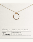 Large Family Circle Necklace