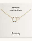 Cousins Necklace - Linked Circles
