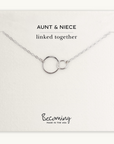 Aunt & Niece Necklace - Linked Circles