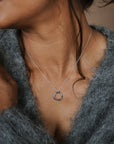 Through Thick & Thin Circles Necklace