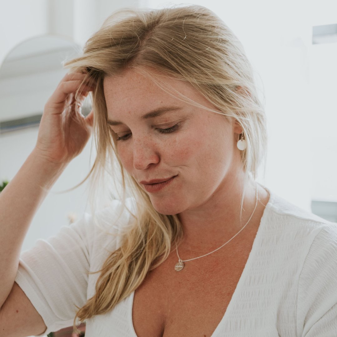Badass necklace on model