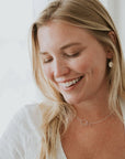 Mother necklace on model