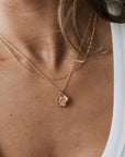 river necklace figaro layered set