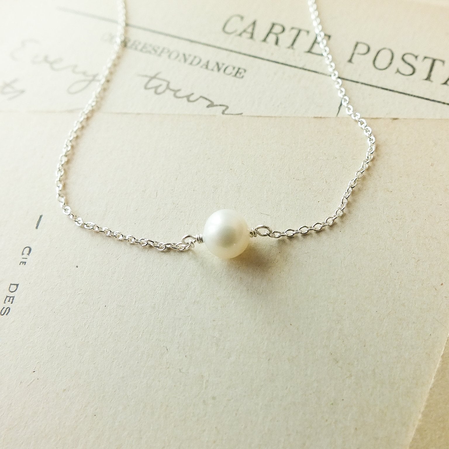 Simple Pleasures Pearl Necklace