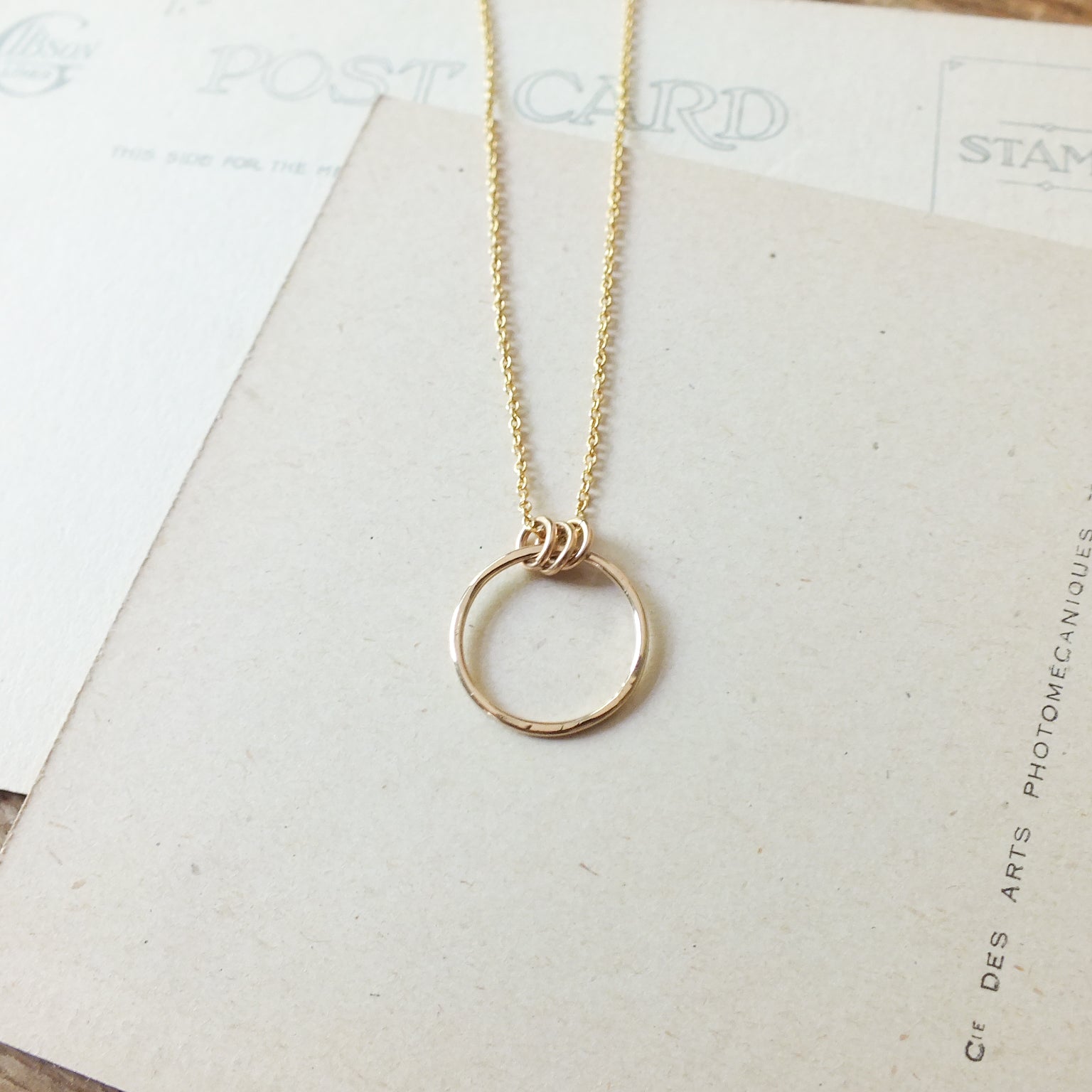 Large Family Circle Necklace
