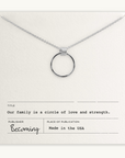Large Family Circle Necklace