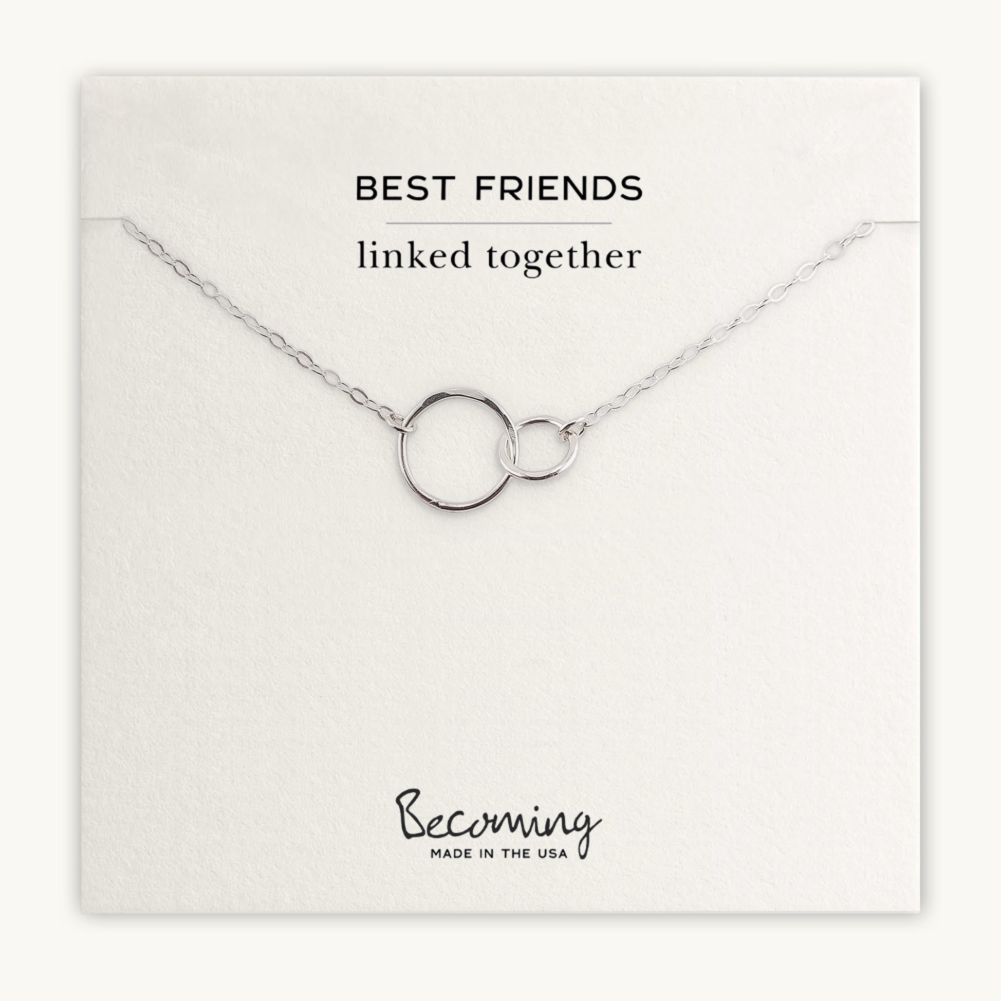 Best Friends Necklace - Linked Circles