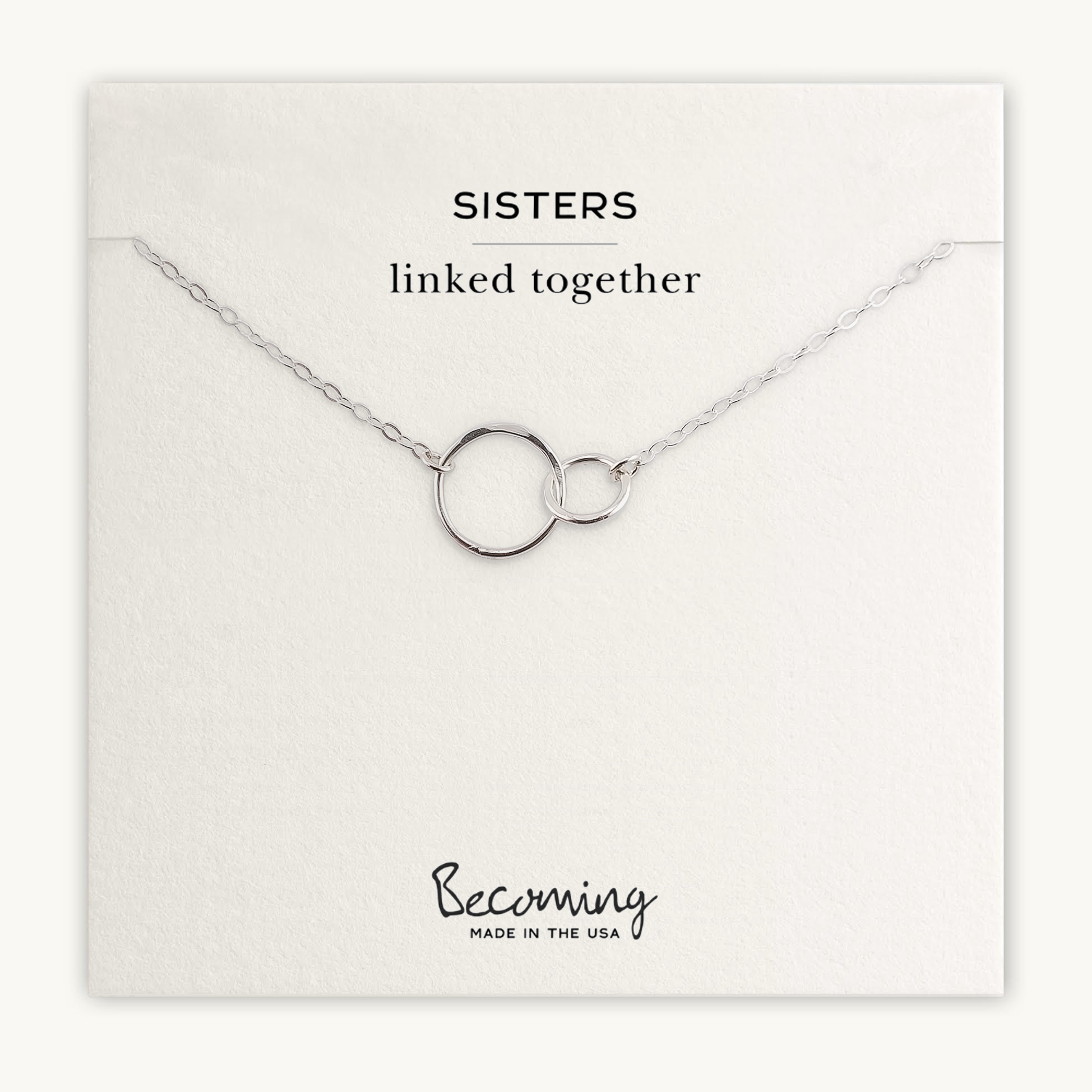 Sisters Necklace - Linked Circles