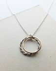Mother & Son Necklace - Double Circles
