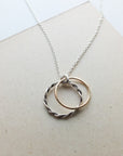 Mother & Son Necklace - Double Circles