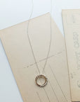 Mother & Son Necklace - Double Circles