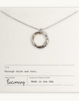 Through Thick & Thin Circles Necklace