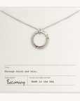 Through Thick & Thin Circles Necklace