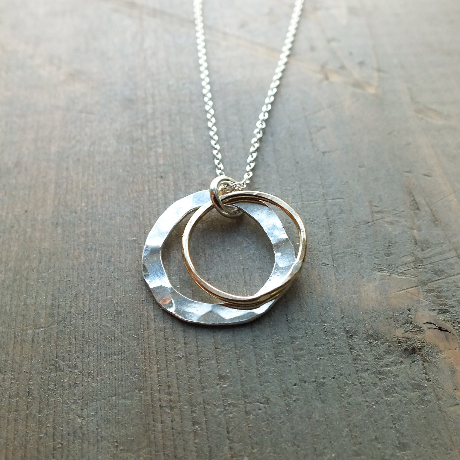 Through Thick &amp; Thin Circles Necklace