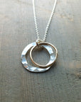 Through Thick & Thin Circles Necklace