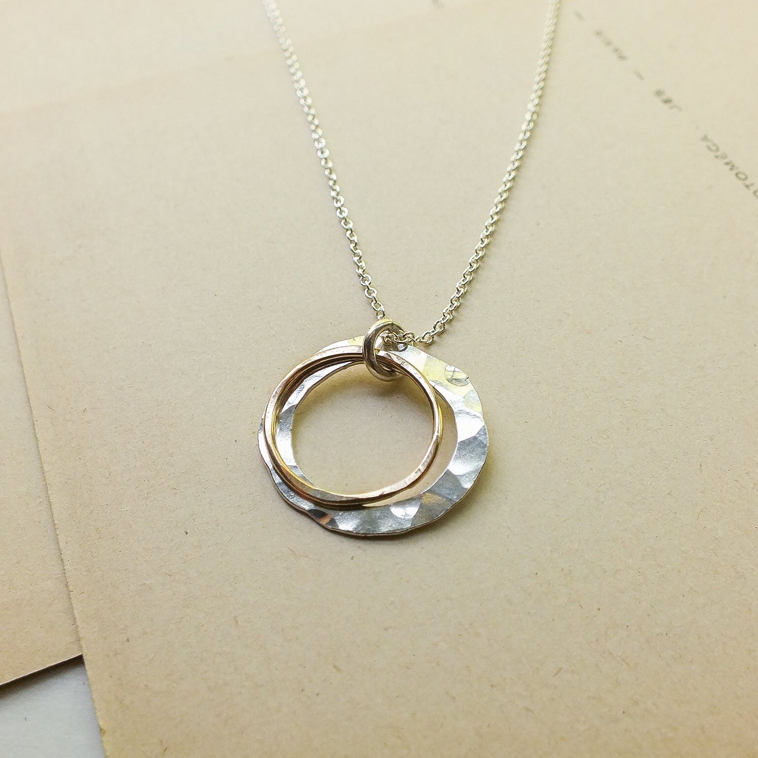 Through Thick &amp; Thin Circles Necklace