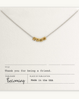 Thank You for Being a Friend Necklace