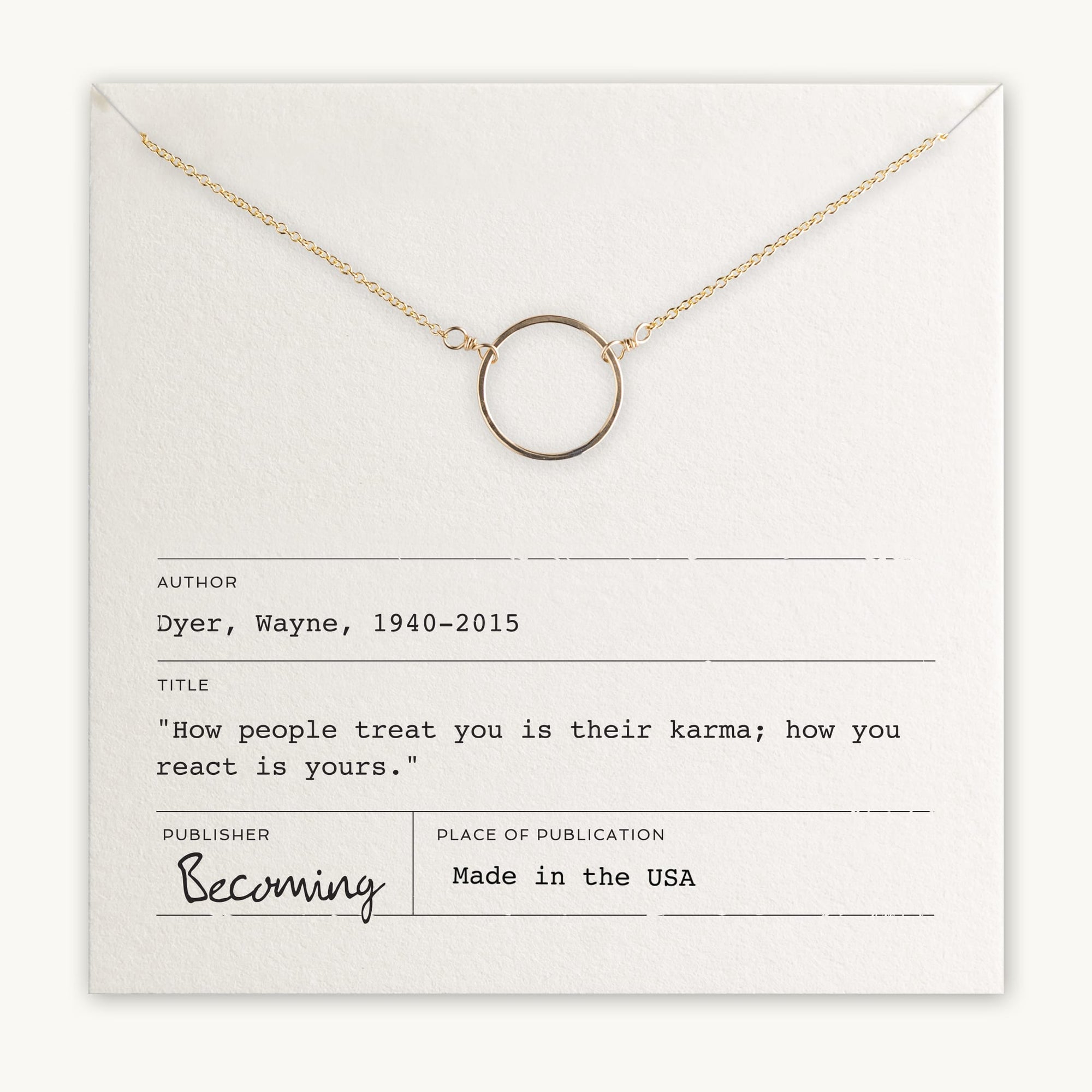 Karma Necklace - Becoming Jewelry