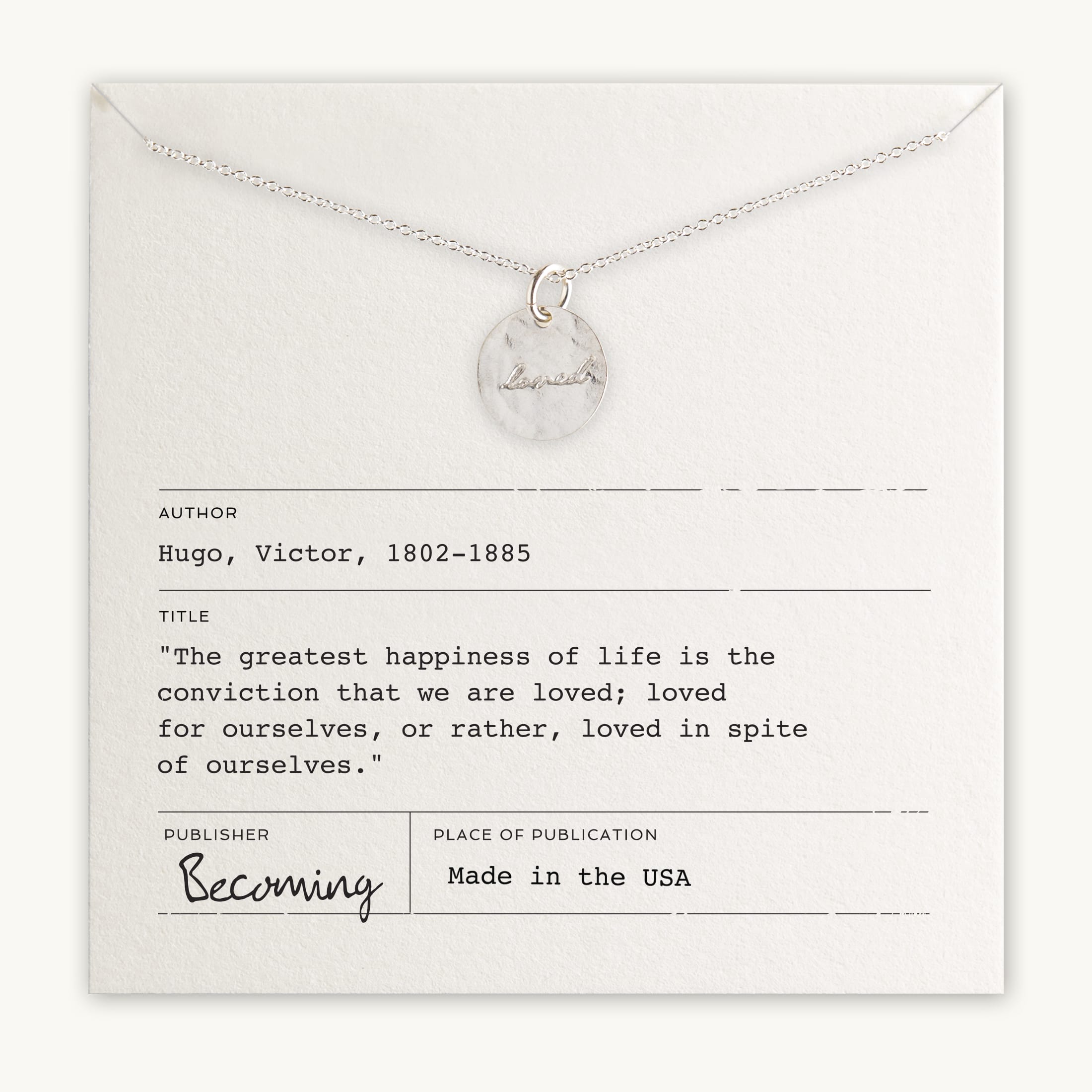 Loved Necklace Becoming Jewelry