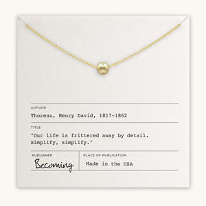 Simplify Necklace in Gold