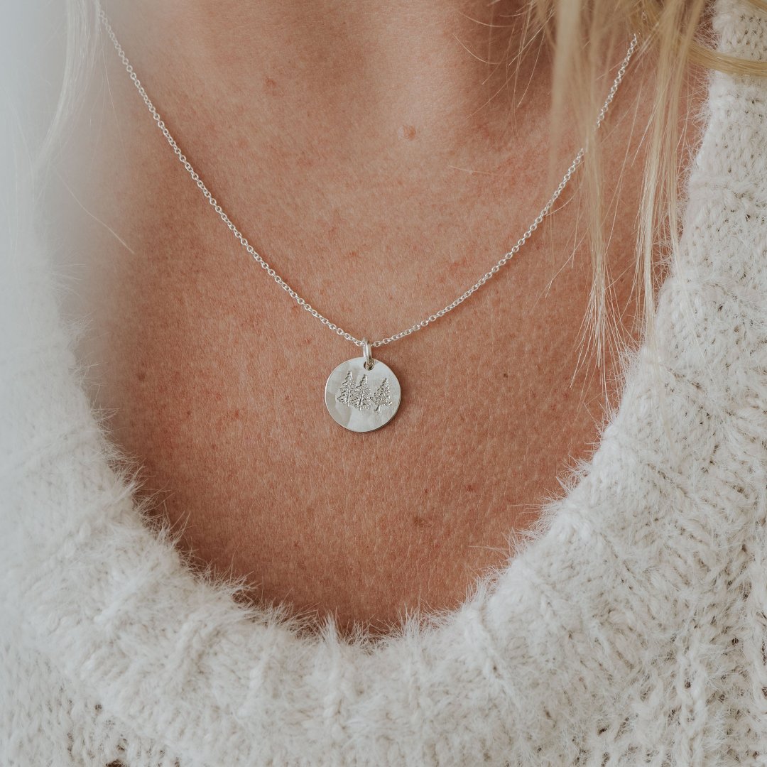 Trees Necklace Calvin Coolidge Quote – Nature Adventure Jewelry