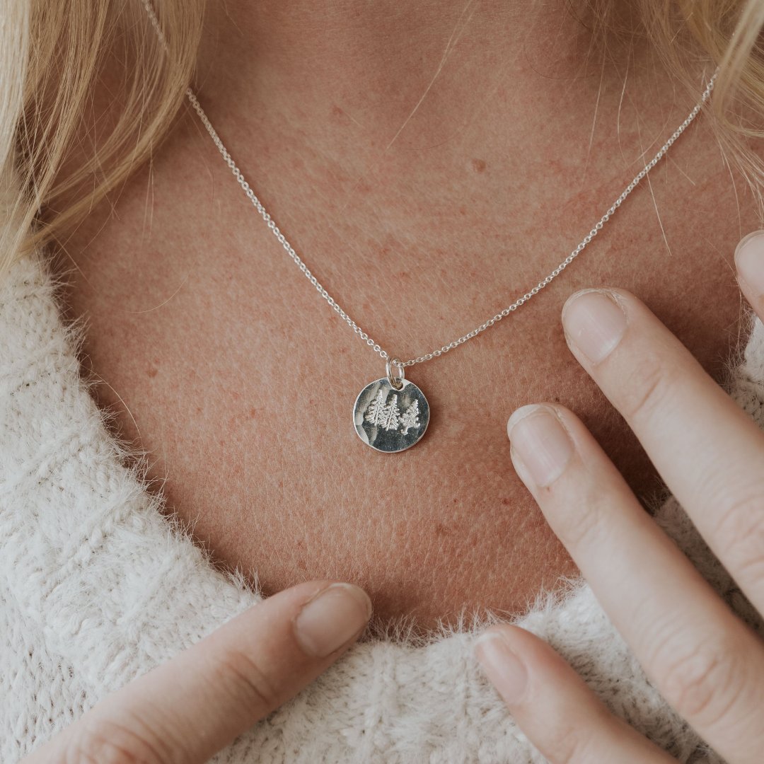 Trees Necklace Calvin Coolidge Quote – Nature Adventure Jewelry