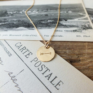 Round Arrow Necklace