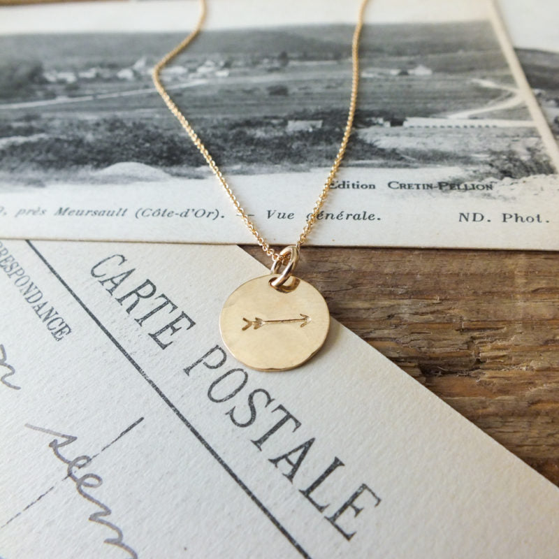 Round Arrow Necklace