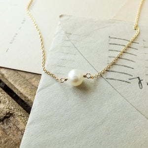 Simple Pleasures Pearl Necklace