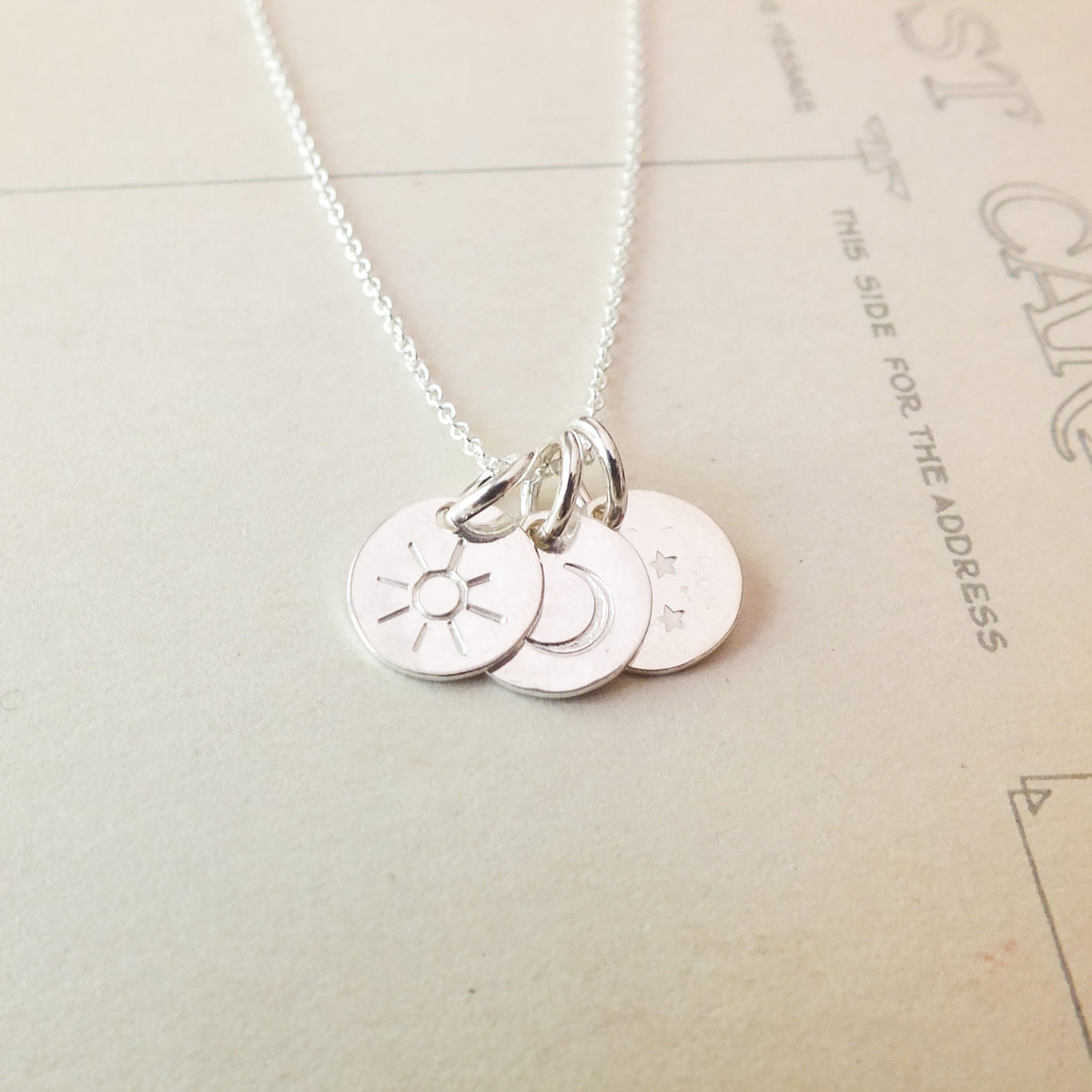 Sun Moon and Stars Necklace Jewelry