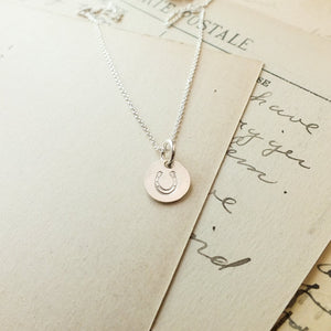 Horseshoe Tiny Charm Necklace