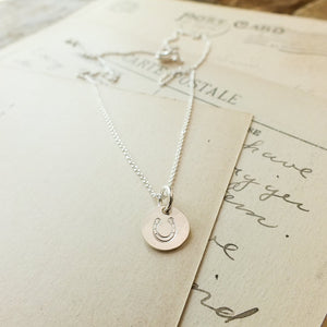 Horseshoe Tiny Charm Necklace