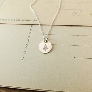 Tree Tiny Round Necklace